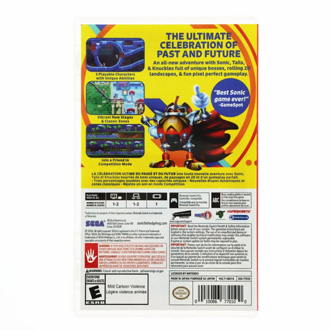 Sonic Mania - Nintendo Switch