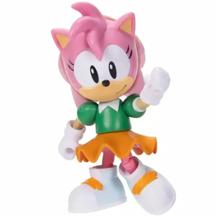 Sonic The Hedgehog - Amy with Yellow Chaos Emerald Action Figure (4") - Jakks Pacific