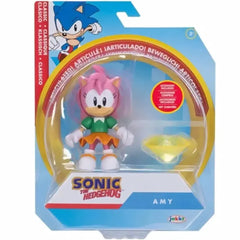 Sonic The Hedgehog - Amy with Yellow Chaos Emerald Action Figure (4") - Jakks Pacific