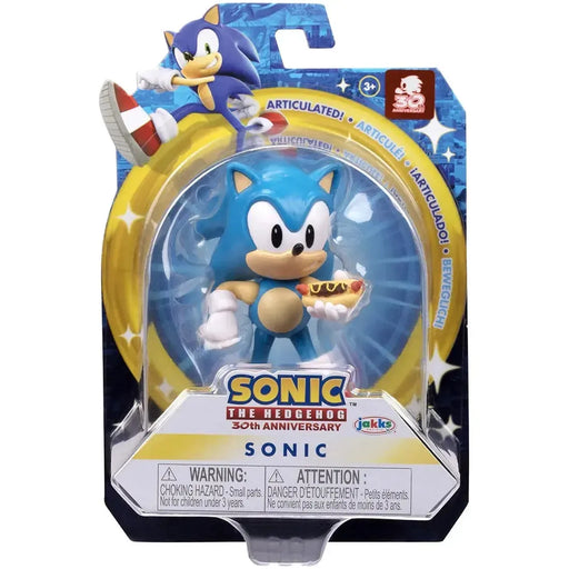 Sonic The Hedgehog - Classic Sonic with Chili Dog Action Figure (2.5") - Jakks Pacific