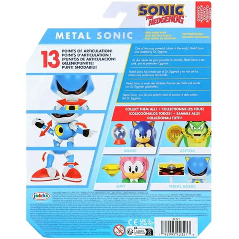 Sonic The Hedgehog - Metal Sonic with Goal Post Sign Action Figure (4