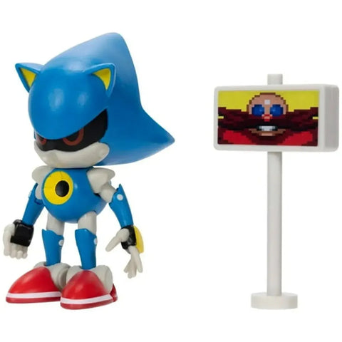 Sonic The Hedgehog - Metal Sonic with Goal Post Sign Action Figure (4