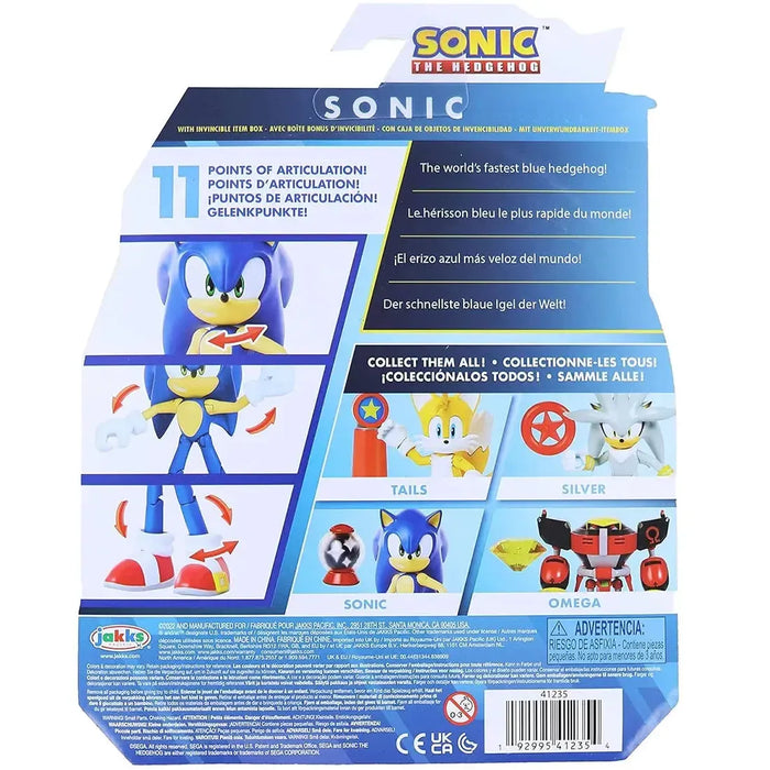 Sonic The Hedgehog - Modern Sonic with Invincible Item Action Figure (4") - Jakks Pacific