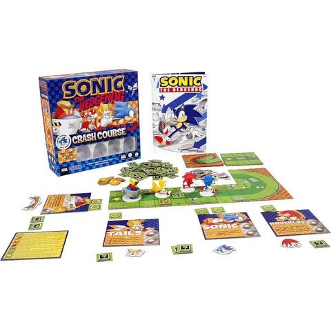 Sonic the Hedgehog: Crash Course - Action/Adventure Racing Board Game for Family, Adults, and Children (2-4 Players, Ages 8+) - IDW Games