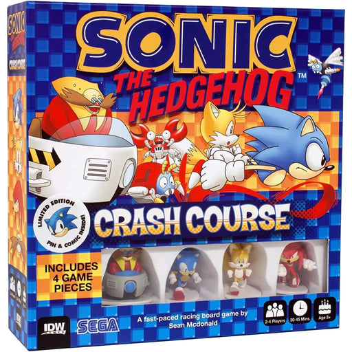 Sonic the Hedgehog: Crash Course - Action/Adventure Racing Board Game for Family, Adults, and Children (2-4 Players, Ages 8+) - IDW Games