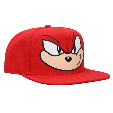 Sonic the Hedgehog - Knuckles Big Face Snapback Hat (Flat Bill) - Bioworld