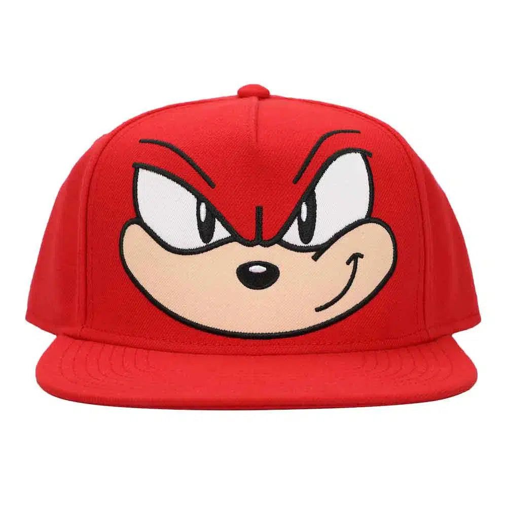 Sonic the Hedgehog - Knuckles Big Face Snapback Hat (Flat Bill) - Bioworld