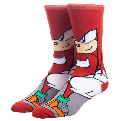 Sonic the Hedgehog - Knuckles Character Crew Socks - Bioworld - Animigos Series
