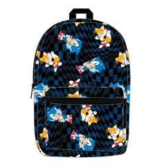 Sonic the Hedgehog - Sonic & Tails Laptop Backpack (All Over Print, Sublimated) - Bioworld