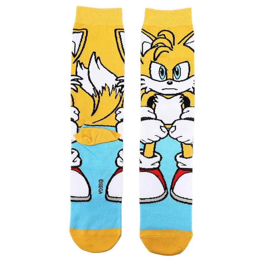 Sonic the Hedgehog - Sonic, Tails, and Knuckles Crew Socks (3 Pairs) - Bioworld