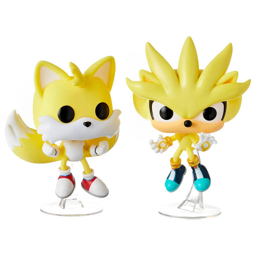 Sonic the Hedgehog - Super Tails & Super Silver 2-Pack Figures - Funko - Pop! Games Series