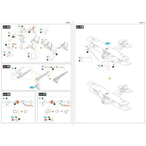 Sopwith Camel Plane Figure Model Kit (1:76 Scale, Steel, Moderate Difficulty) - Fascinations - Metal Earth Series - (2024) - Image 11