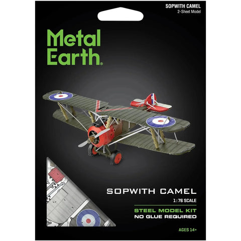 Sopwith Camel Plane Figure Model Kit (1:76 Scale, Steel, Moderate Difficulty) - Fascinations - Metal Earth Series - (2024) - Image 1