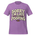 Sorry I’m Late I Was Pooping T-Shirt – Funny Bathroom Humor Gag Gift Graphic Tee