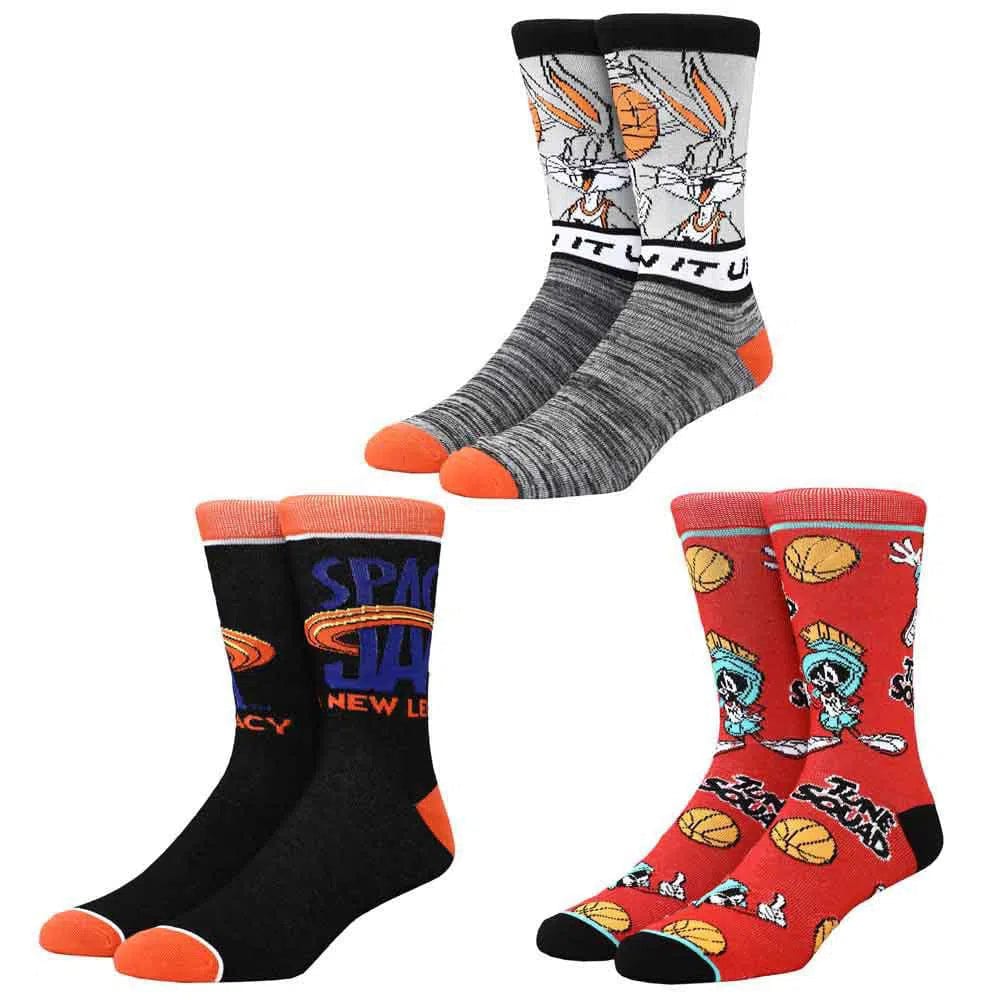 Space Jam: A New Legacy - Looney Tunes Crew Socks Box Set (3 Pairs) - Bioworld