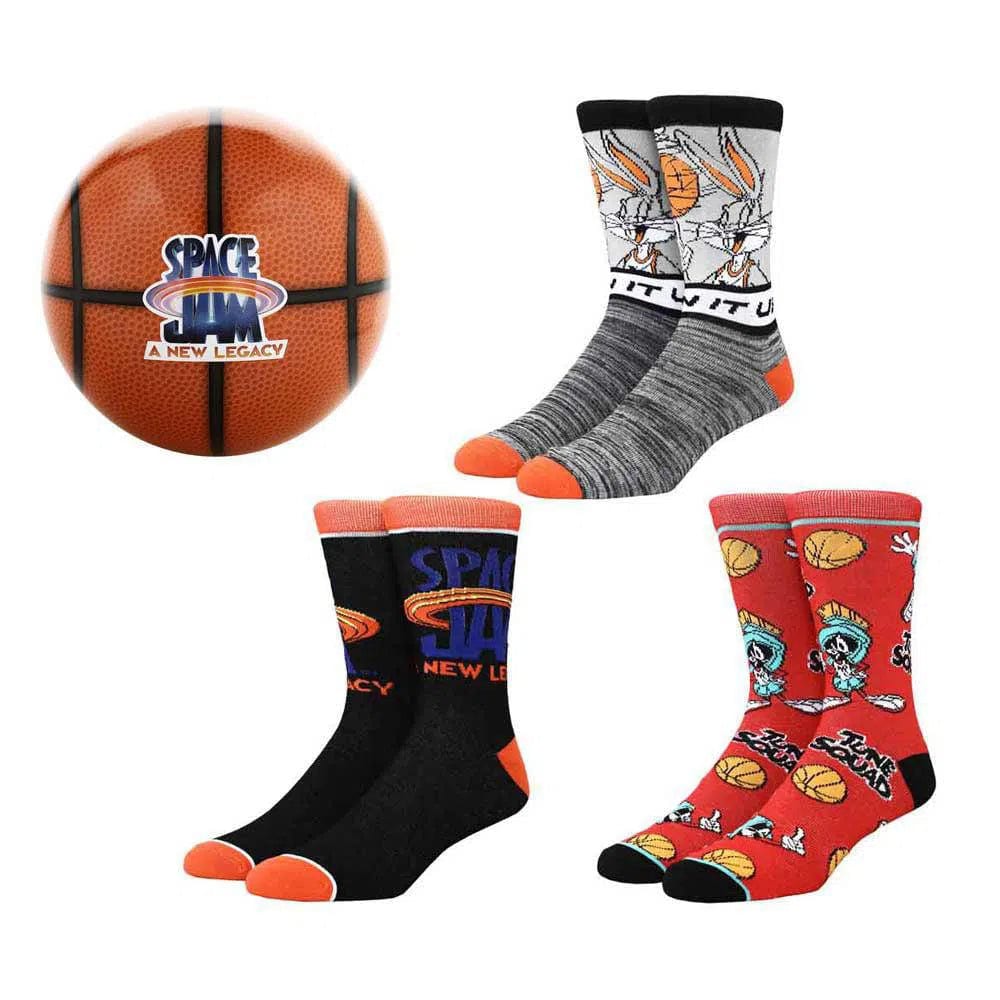 Space Jam: A New Legacy - Looney Tunes Crew Socks Box Set (3 Pairs) - Bioworld