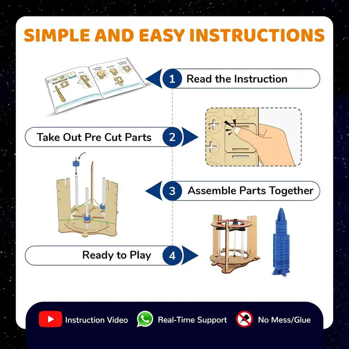 Space Rocket - STEM Toy Building Set - Smartivity