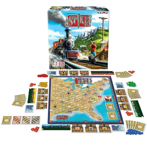Spike - Economic Civilization Board Game for Family and Adults (2-4 Players, Ages 14+) - R&R Games
