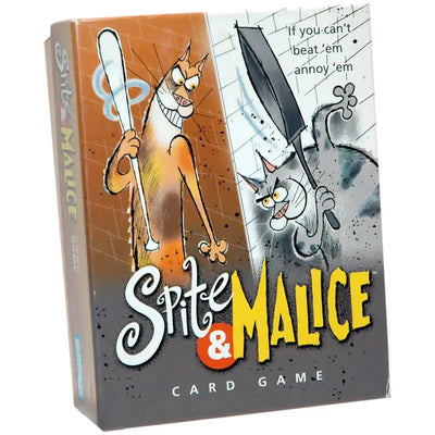 Spite & Malice - Competitive War Board Game for Family, Adults, and Children (2-5 Players, Ages 8+) - Parker Brothers - (2002)