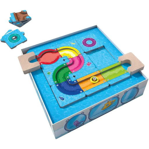 Splash Labyrinth - Rolling Maze Puzzle Game for Children (1 Player, Ages 6+) - HABA - Logic! GAMES Series