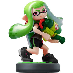 Splatoon - Lime Green Inkling Girl Figure - Nintendo - Amiibo Series