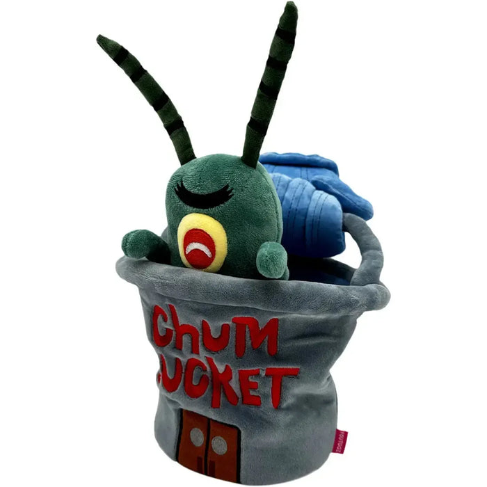 Spongebob Squarepants - Sheldon J. Plankton in the Chum Bucket Plush (9") - Youtooz