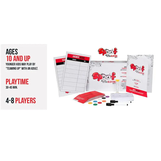 Spoof - Bluffing Trivia Card Game for Family and Adults (4-8 Players, Age 10+) - Inspiration Play!