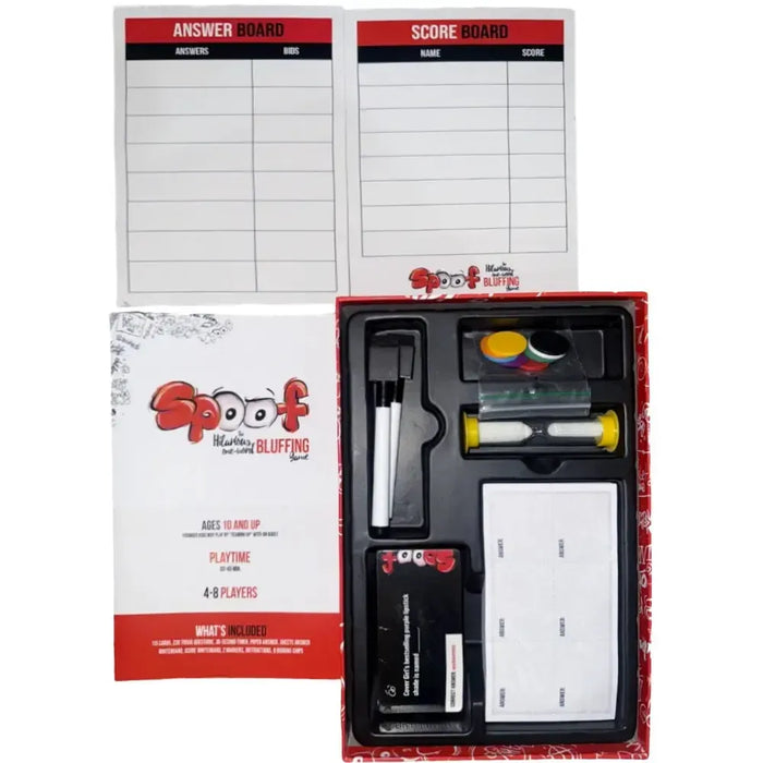 Spoof - Bluffing Trivia Card Game for Family and Adults (4-8 Players, Age 10+) - Inspiration Play!