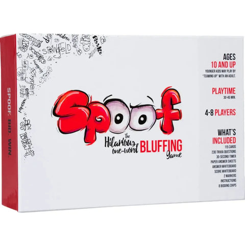 Spoof - Bluffing Trivia Card Game for Family and Adults (4-8 Players, Age 10+) - Inspiration Play!