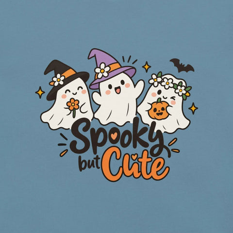 Spooky but Cute T-Shirt - Funny Halloween Ghost Gag Gift Graphic Tee - Image 14