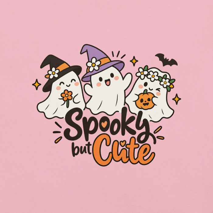 Spooky but Cute T-Shirt - Funny Halloween Ghost Gag Gift Graphic Tee