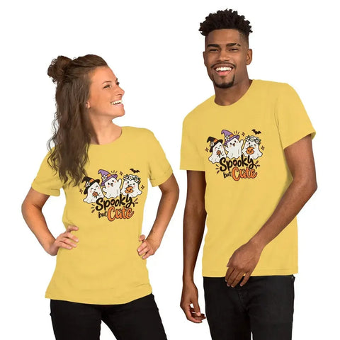 Spooky but Cute T-Shirt - Funny Halloween Ghost Gag Gift Graphic Tee - Image 36