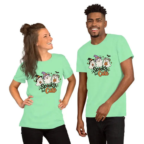 Spooky but Cute T-Shirt - Funny Halloween Ghost Gag Gift Graphic Tee - Image 40