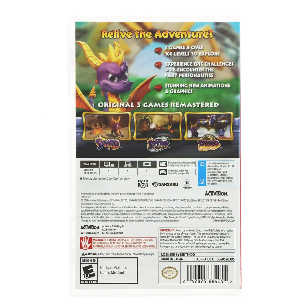 Spyro: Reignited Trilogy - Nintendo Switch