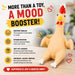 Squeeze Chicken Stress Toy | Funny Squishy Chicken | Sand-Filled Fidget Toy for Kids & Adults | Stress Relief, Desk, Office, Home, Party Gag Gift - Wonderland Workshop