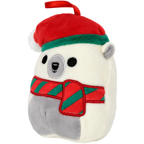 Squishmallows - Brooke the Polar Bear Holiday Ornament Plush (5
