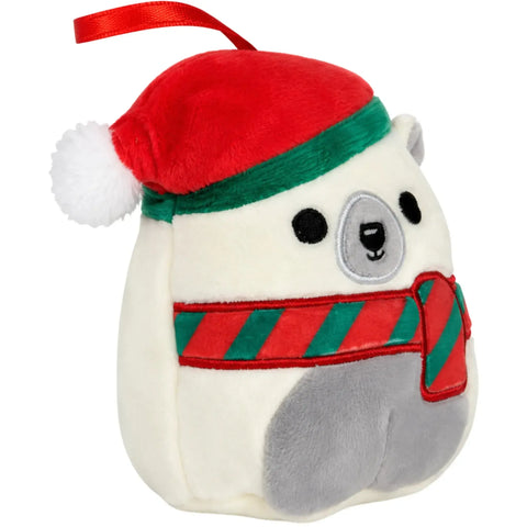 Squishmallows - Brooke the Polar Bear Holiday Ornament Plush (5