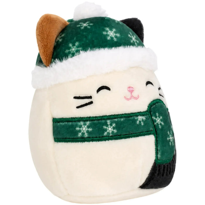 Squishmallows - Cam the Calico Cat Holiday Ornament Plush (4.5") - Kellytoy - Holiday Winter Collection - (2022)