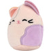 Squishmallows - Carlota the Calico Cat Plush (2.5") - Jazwares - Squishville Purple Pals Squad - (2023)