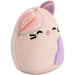 Squishmallows - Carlota the Calico Cat Plush (2.5") - Jazwares - Squishville Purple Pals Squad - (2023)