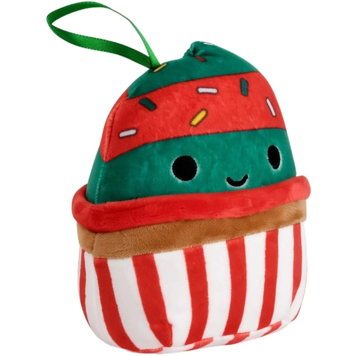 Squishmallows - Chantal the Christmas Cupcake Holiday Ornament Plush (4.5") - Kellytoy - Holiday Classic Collection - (2022)
