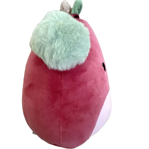 Squishmallows - Christmas Edition Cherry with Earmuffs Plush (10.5