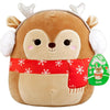 Squishmallows - Christmas Edition Darla the Reindeer with Red Snowflake Scarf Plush (5