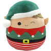 Squishmallows - Christmas Edition Jangle the Elf with Green Hat & Red Striped Outfit Plush (5