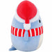 Squishmallows - Christmas Edition Samir the Blue Whale with Santa Hat Plush (8.5") - Jazwares - (2024)