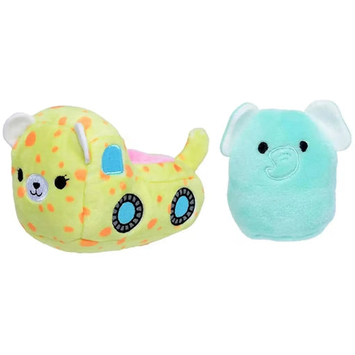 Squishmallows - Diego the Elephant with Lexie the Cheetah Vehicle Plush (5") - Kellytoy - Squishville Series - (2021)