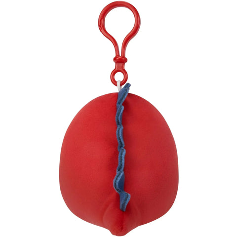 Squishmallows - Dolan the Red Dinosaur Mini Plush Clip-On Keychain (3.5