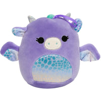Squishmallows - Drow the Dragon Holiday Ornament Plush (4