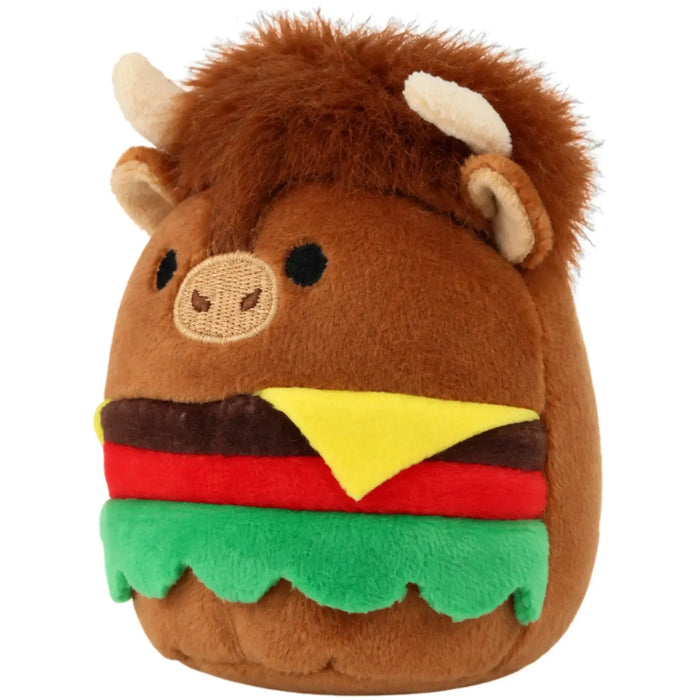 Squishmallows - Dunkie the Bison Burger Plush (3") - Jazwares - Micromallows Series 4 - (2024)