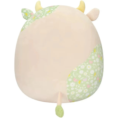 Squishmallows - Easter Edition Cream and Green Floral Ada the Cow Plush (8.5